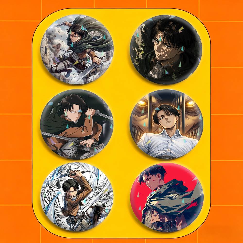 Levi Jewelry & Watches Inc - Attack Titan Levi 32/44/58mm Handmade Pins