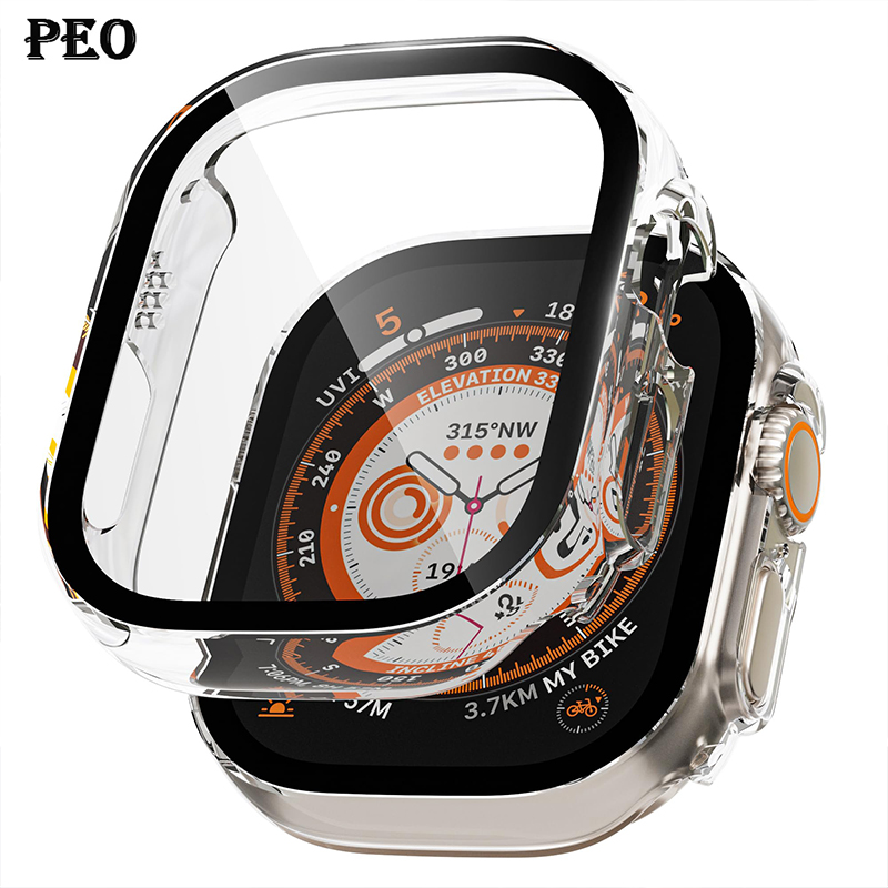 Jewelry Smart Watches - Glass+ Cover For Apple Watch case
