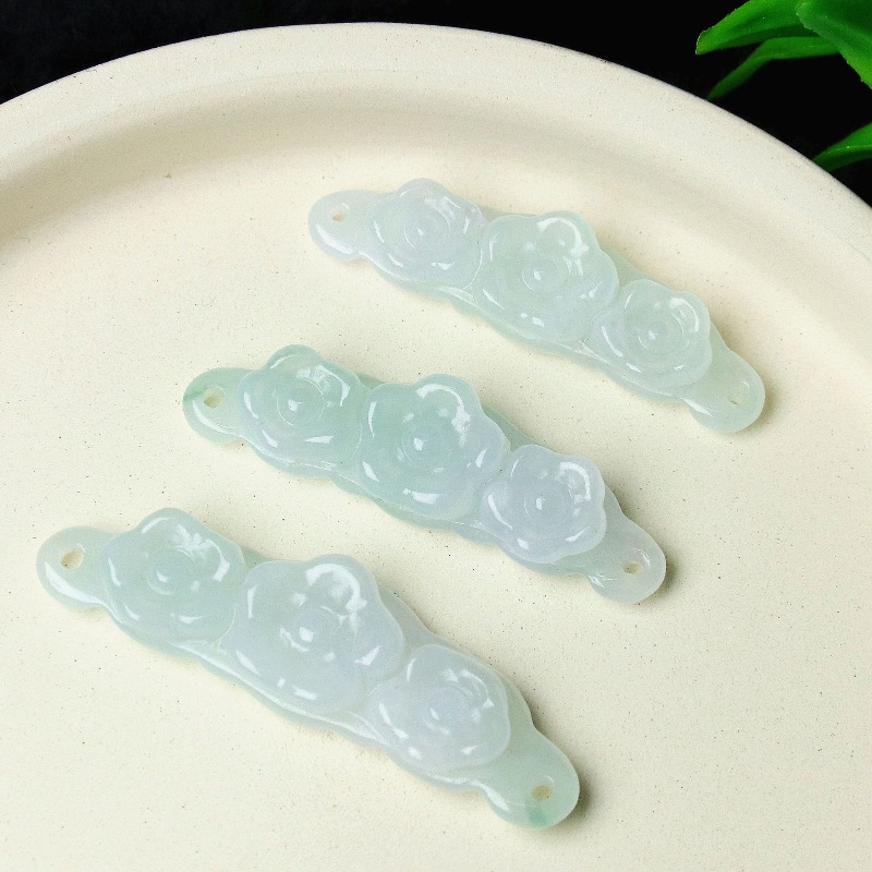 Jewelry & Watches Sp Z Oo Janów Lubelski - 1pc Natural Jadeite Emerald Flower Hand