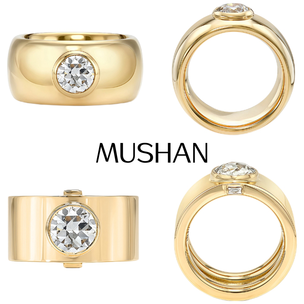 Moissanite Ring - MUSHAN Custom Jewelry 925 Sterling Silver