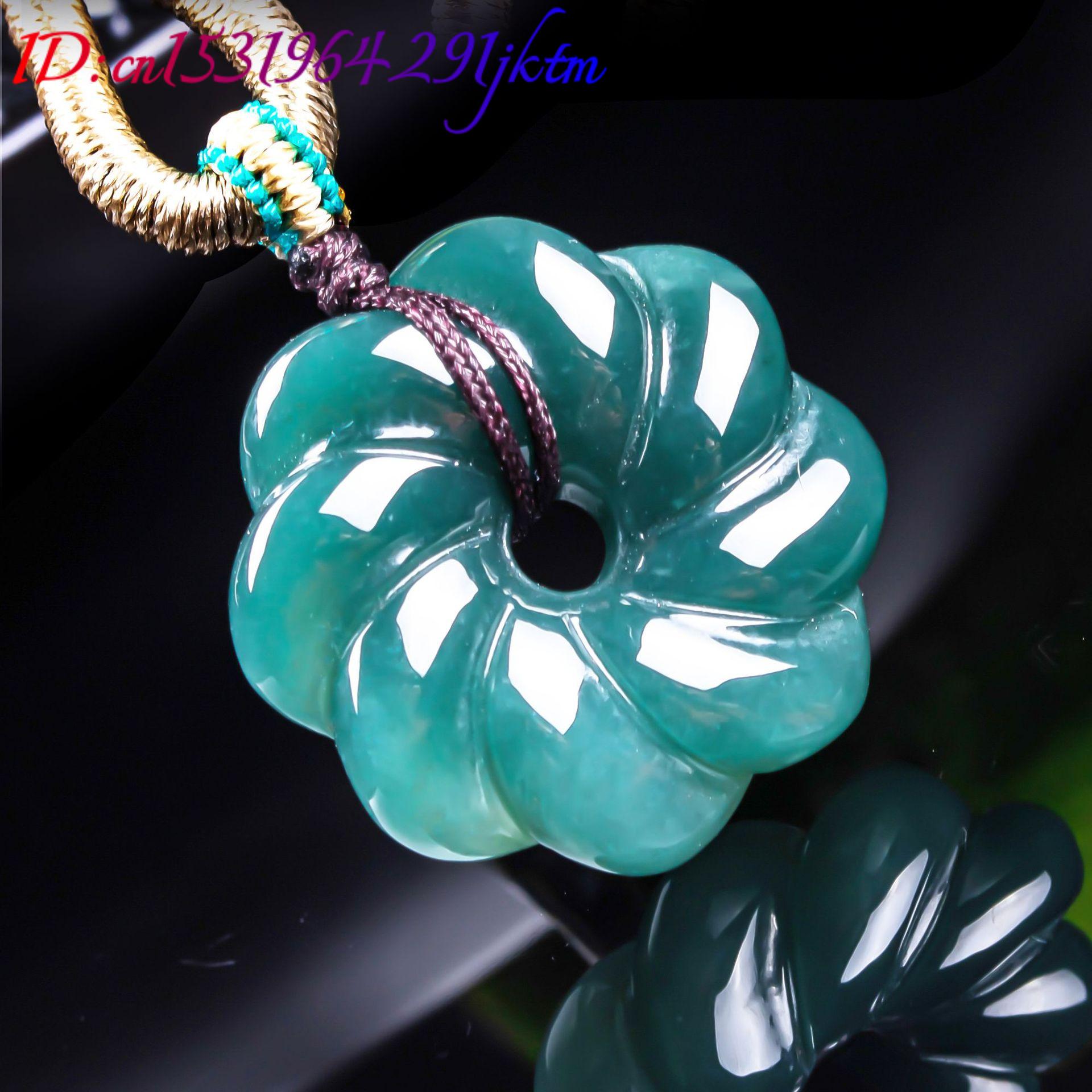 Natural Burmese Jadeite Flower - Jewelry & Watches Sp Z Oo Janów Lubelski recension och pris