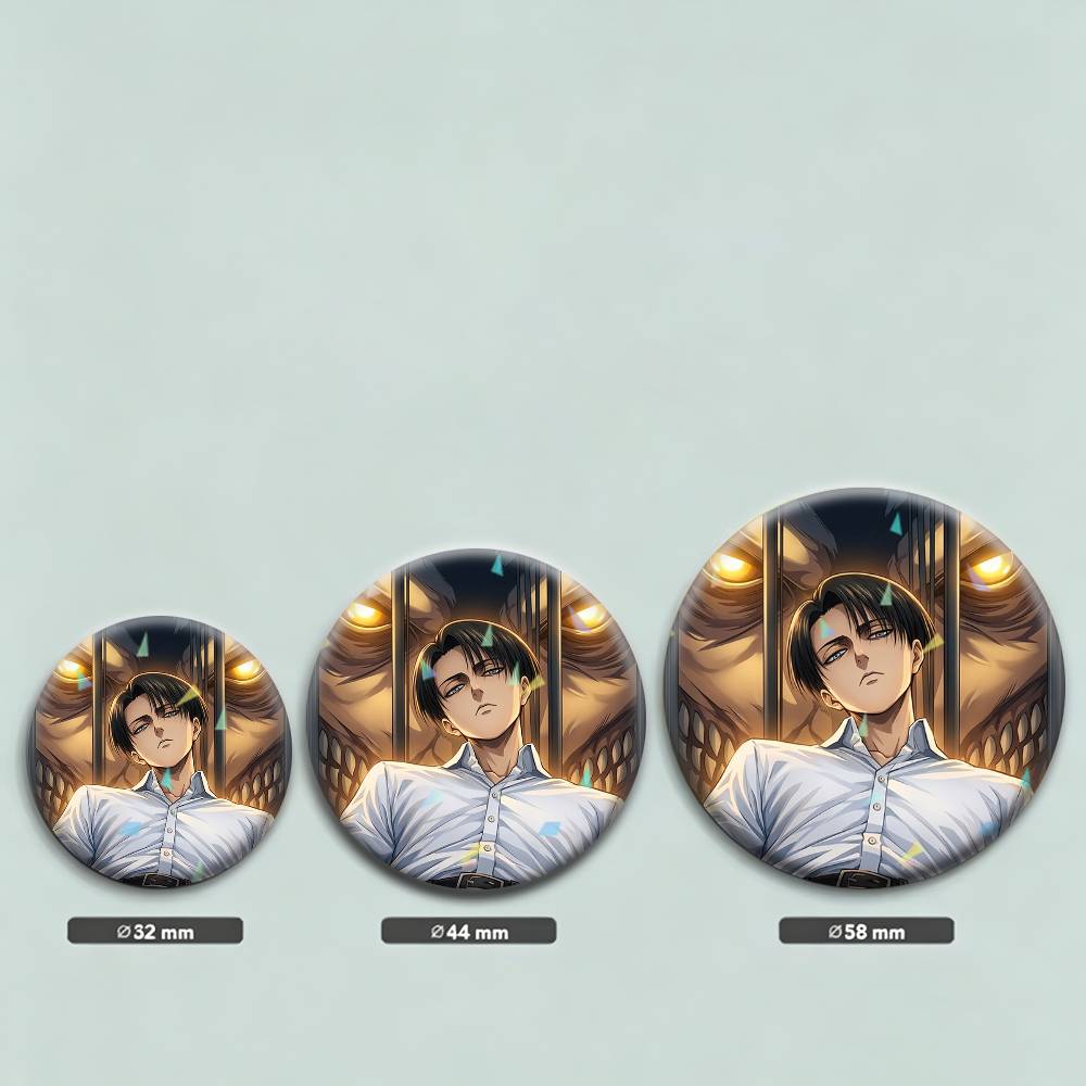 Attack Titan Levi 32/44/58mm H - Levi Jewelry & Watches Inc recension och pris