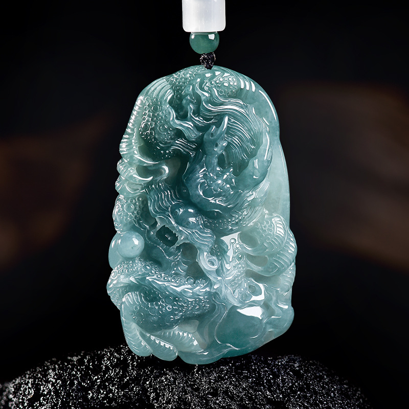 Natural Burmese Jadeite Dragon - Jewelry & Watches Sp Z Oo Janów Lubelski recension och pris