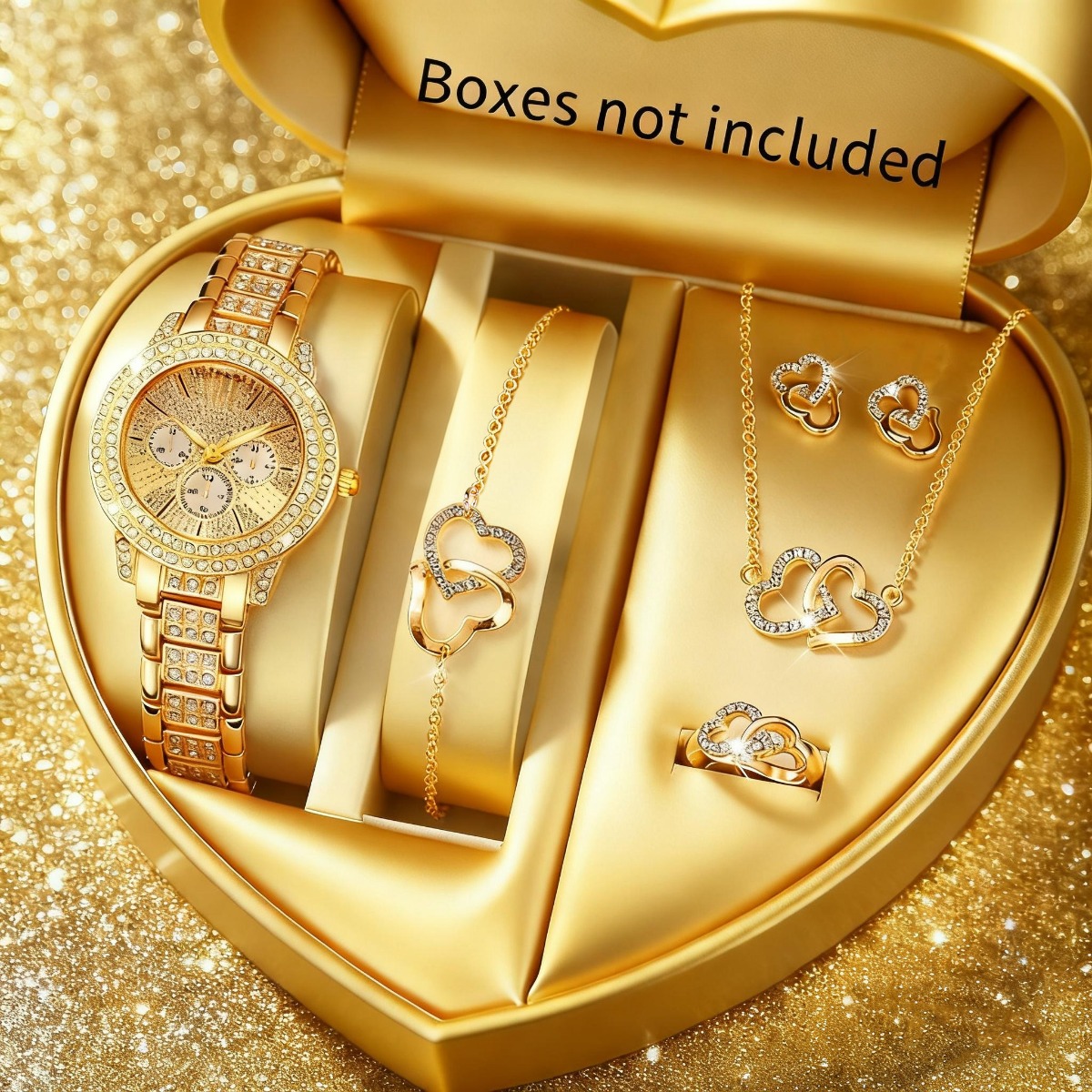 6PCS Luxury Rhinestone Women W - Jewelry Watch Making recension och pris