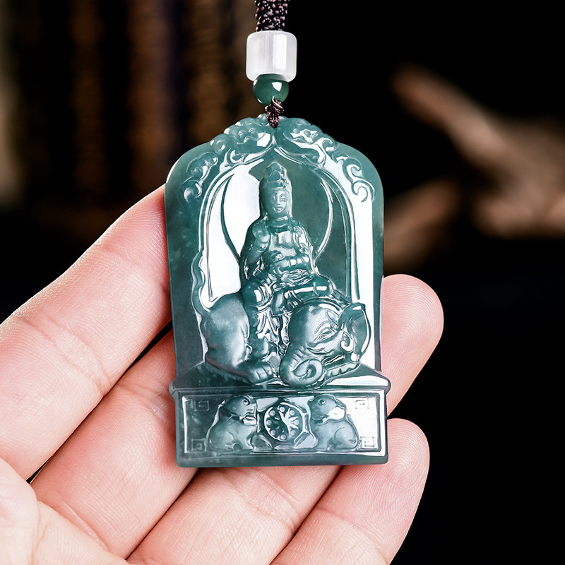 Natural Burmese Jadeite Guanyi - Jewelry & Watches Sp Z Oo Janów Lubelski recension och pris