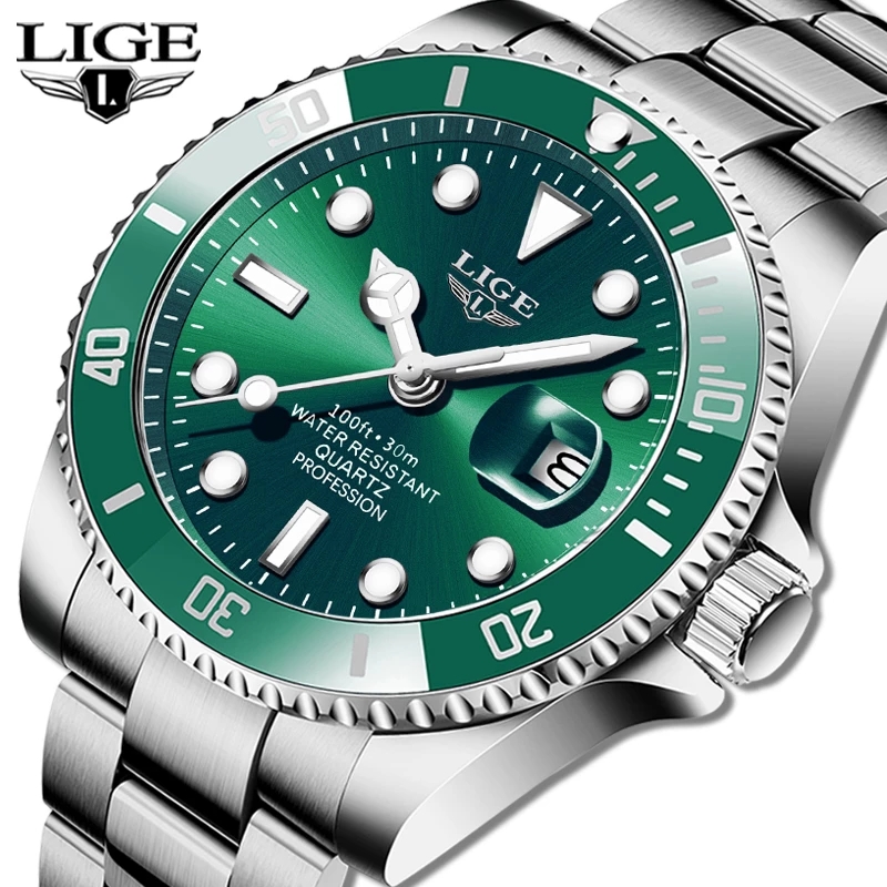 LIGE Top Brand Luxury Fashion  - Jewelry Inspired Watches recension och pris