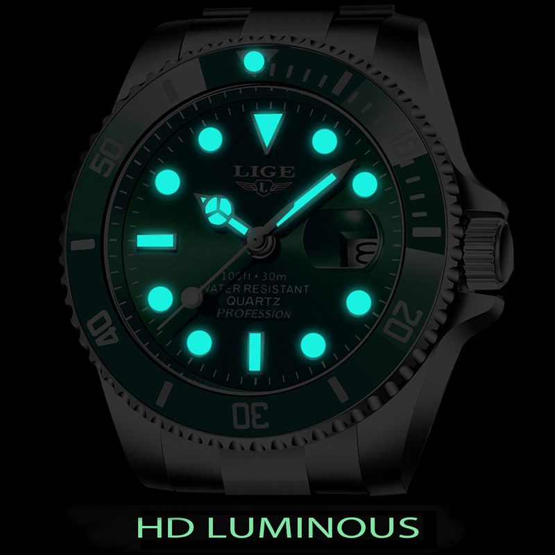 LIGE Top Brand Luxury Fashion  - Jewelry Inspired Watches recension och pris