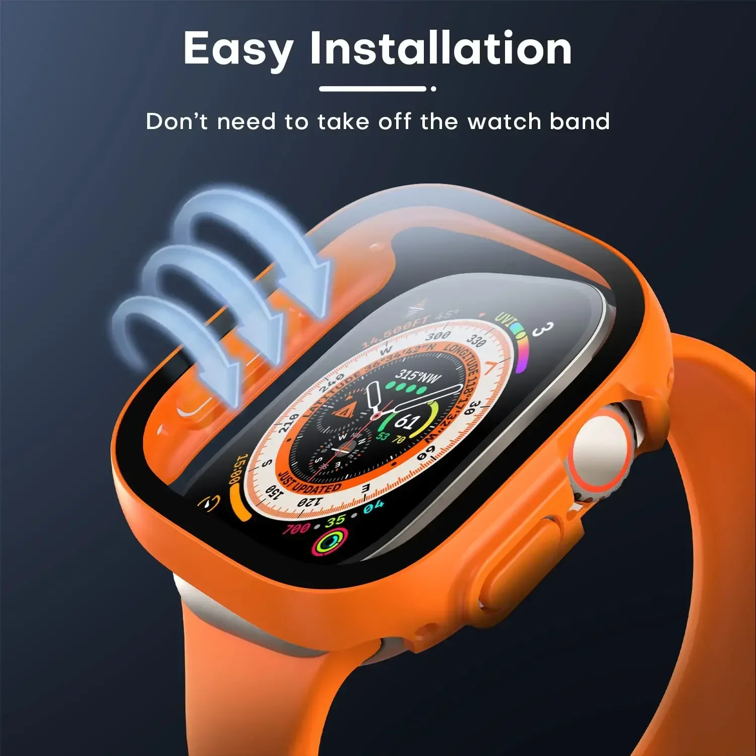 Glass+ Cover For Apple Watch c - Jewelry Smart Watches recension och pris