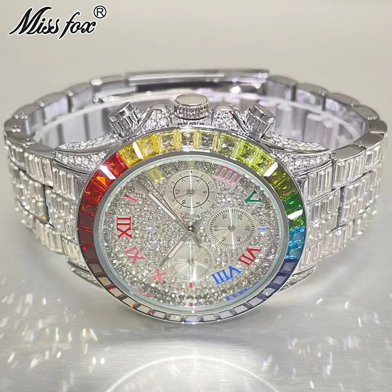 MISSFOX Luxury Iced Watch For  - Jewelry Inspired Watches recension och pris
