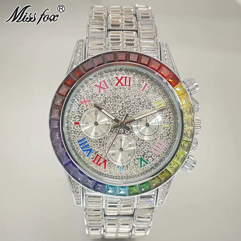 MISSFOX Luxury Iced Watch For  - Jewelry Inspired Watches recension och pris