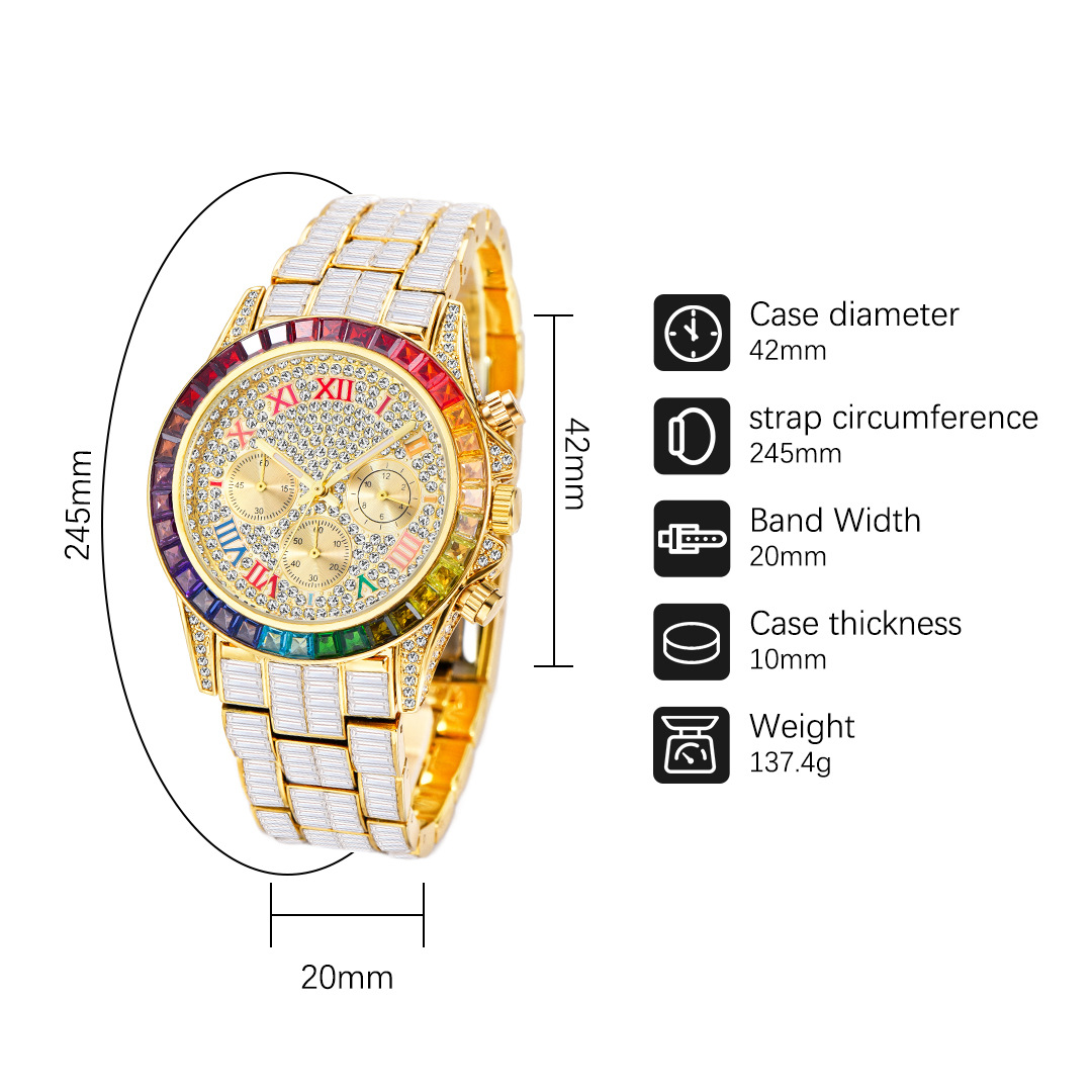 MISSFOX Luxury Iced Watch For  - Jewelry Inspired Watches recension och pris