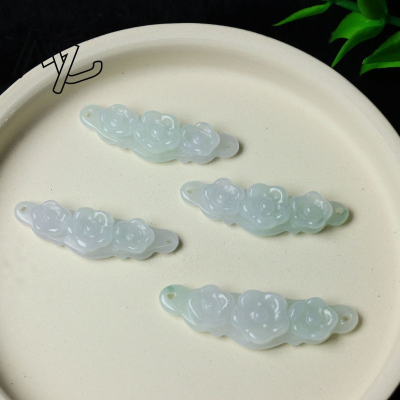 1pc Natural Jadeite Emerald Fl - Jewelry & Watches Sp Z Oo Janów Lubelski recension och pris