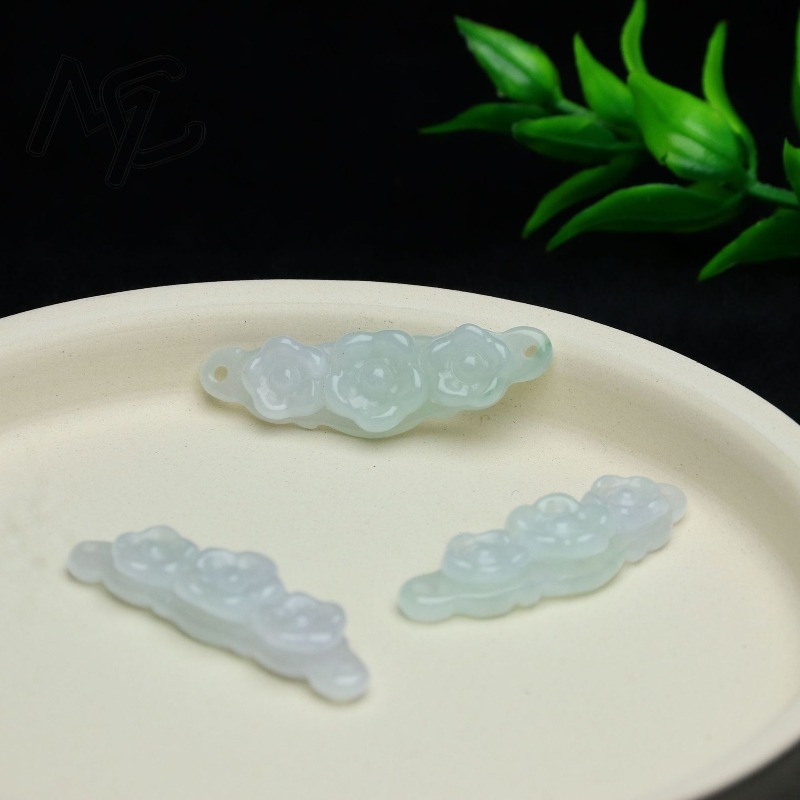 1pc Natural Jadeite Emerald Fl - Jewelry & Watches Sp Z Oo Janów Lubelski recension och pris
