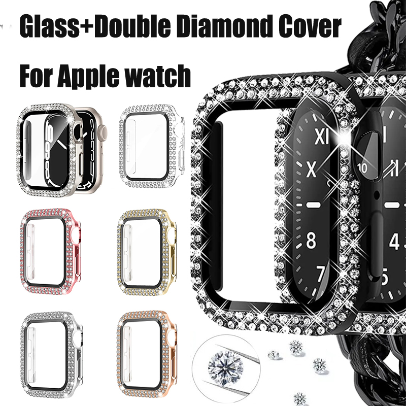 Glass+Diamond Cover For Apple  - Jewelry Smart Watches recension och pris