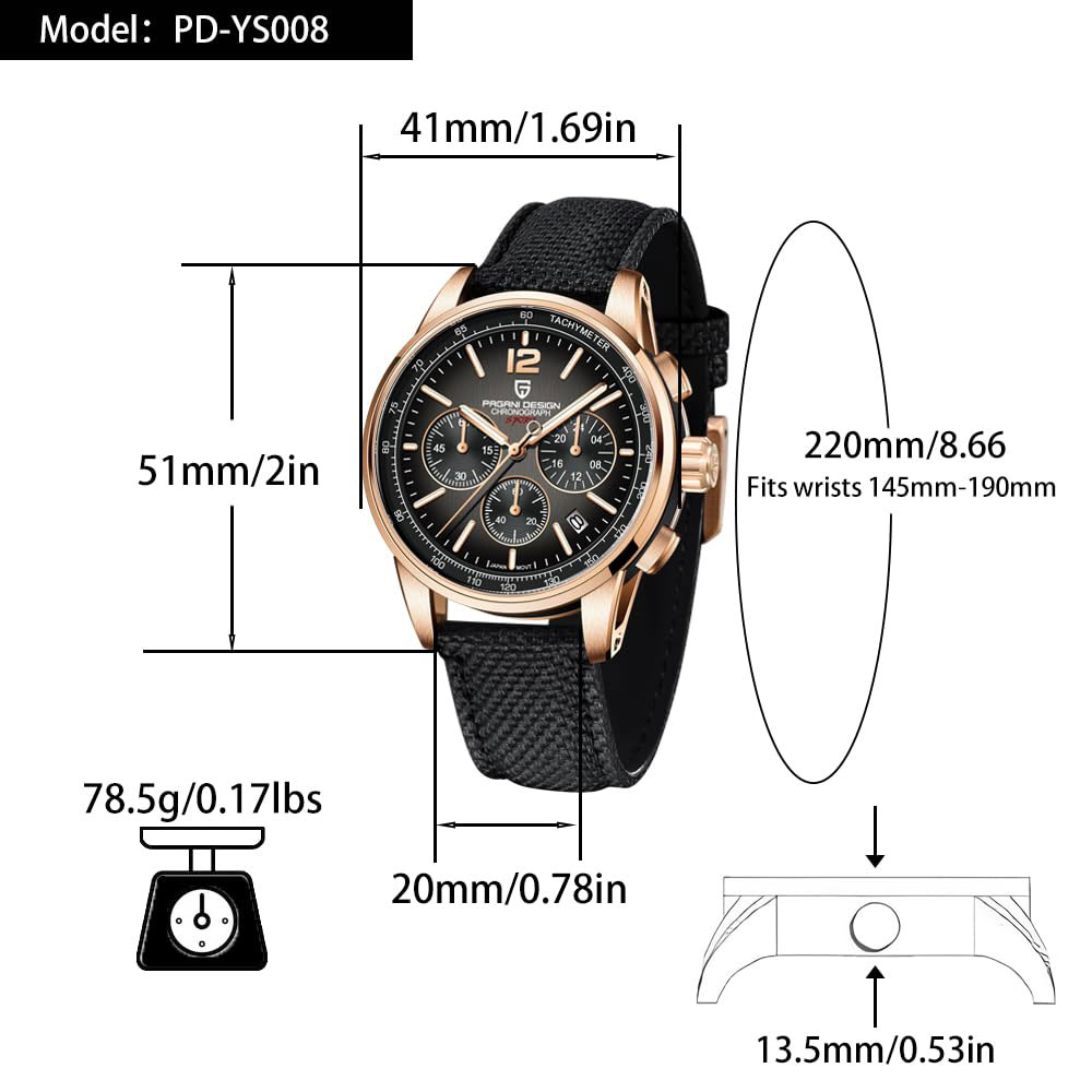 PAGANI DESIGN New Mens Watch 4 - Jewelry Inspired Watches recension och pris