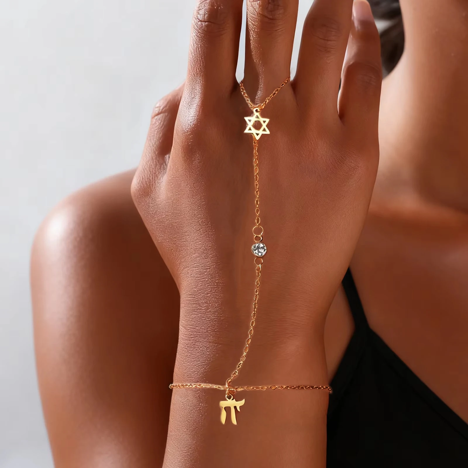 Jewish Star of David Hebrew Le - Jewelry & Watches Sp Z Oo Opinie recension och pris