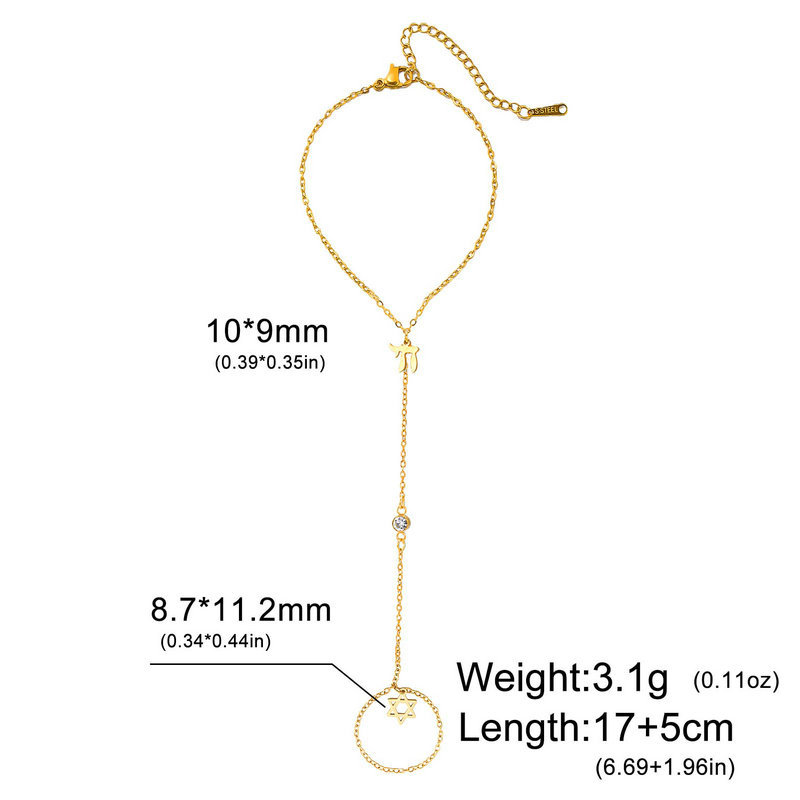 Jewish Star of David Hebrew Le - Jewelry & Watches Sp Z Oo Opinie recension och pris