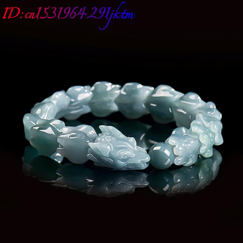 Blue Burmese Jadeite Dragon Br - Jewelry & Watches Sp Z Oo Janów Lubelski recension och pris