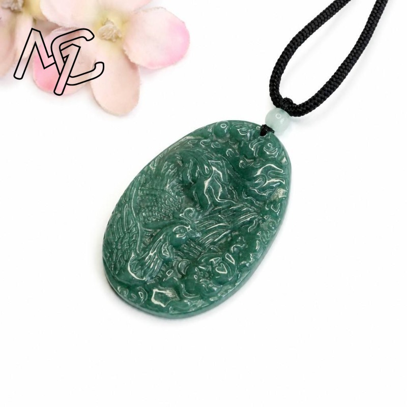 Real Natural Emerald Jade Blue - Jewelry & Watches Sp Z Oo Janów Lubelski recension och pris