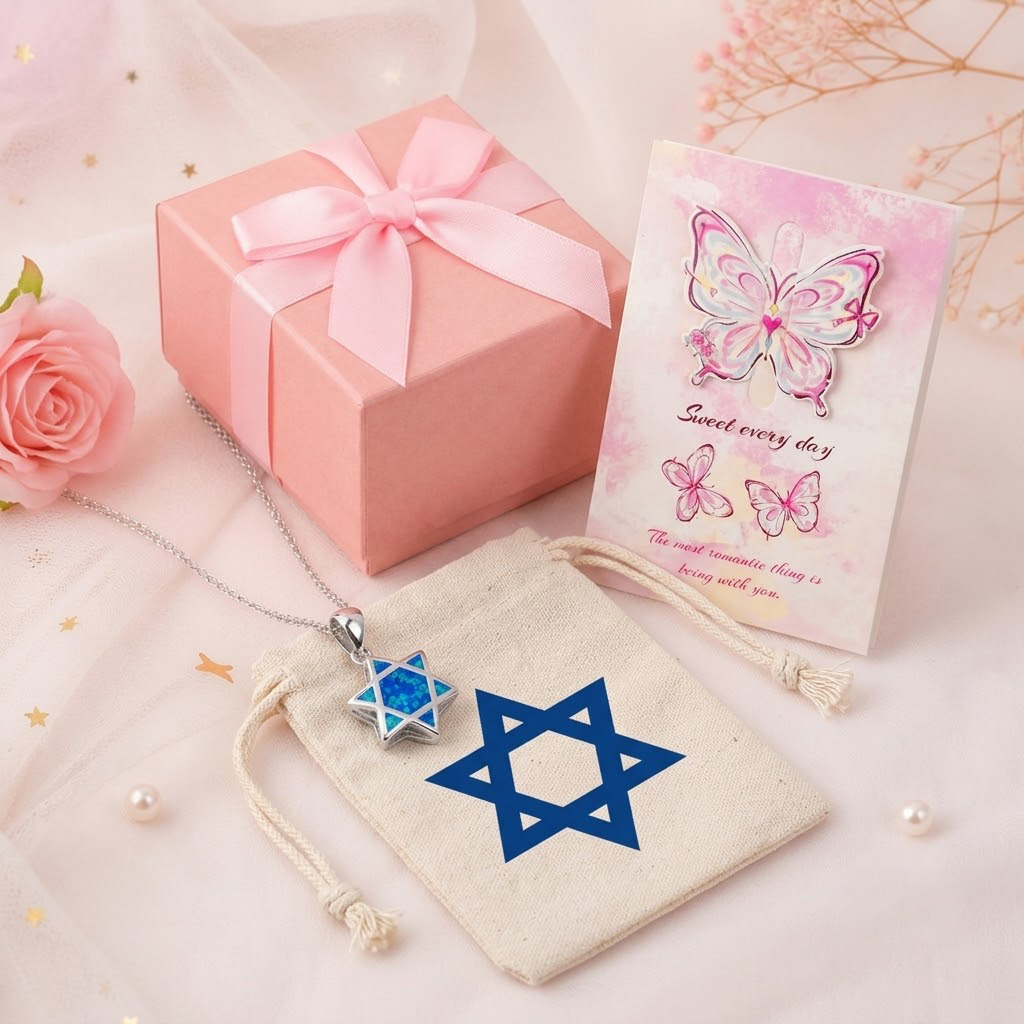 Star of David Opal Pendant Nec - Jewelry & Watches Sp Z Oo Opinie recension och pris