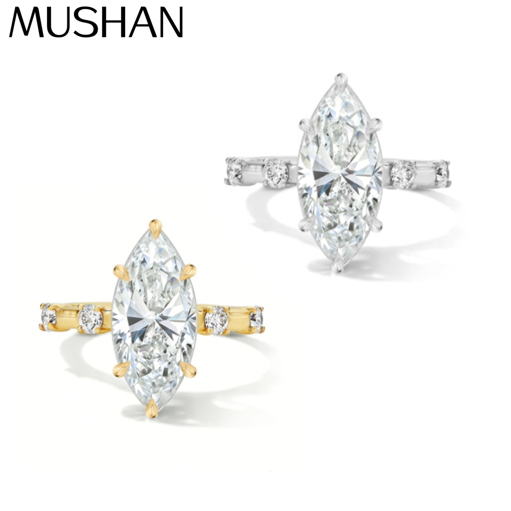 MUSHAN Custom Jewelry 925 Ster - Moissanite Ring recension och pris