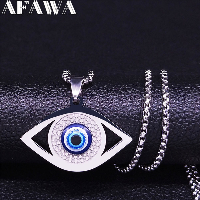 Islam Hamsa Evil Blue Eye Neck - Jewelry & Watches Sp Z Oo Janów Lubelski recension och pris
