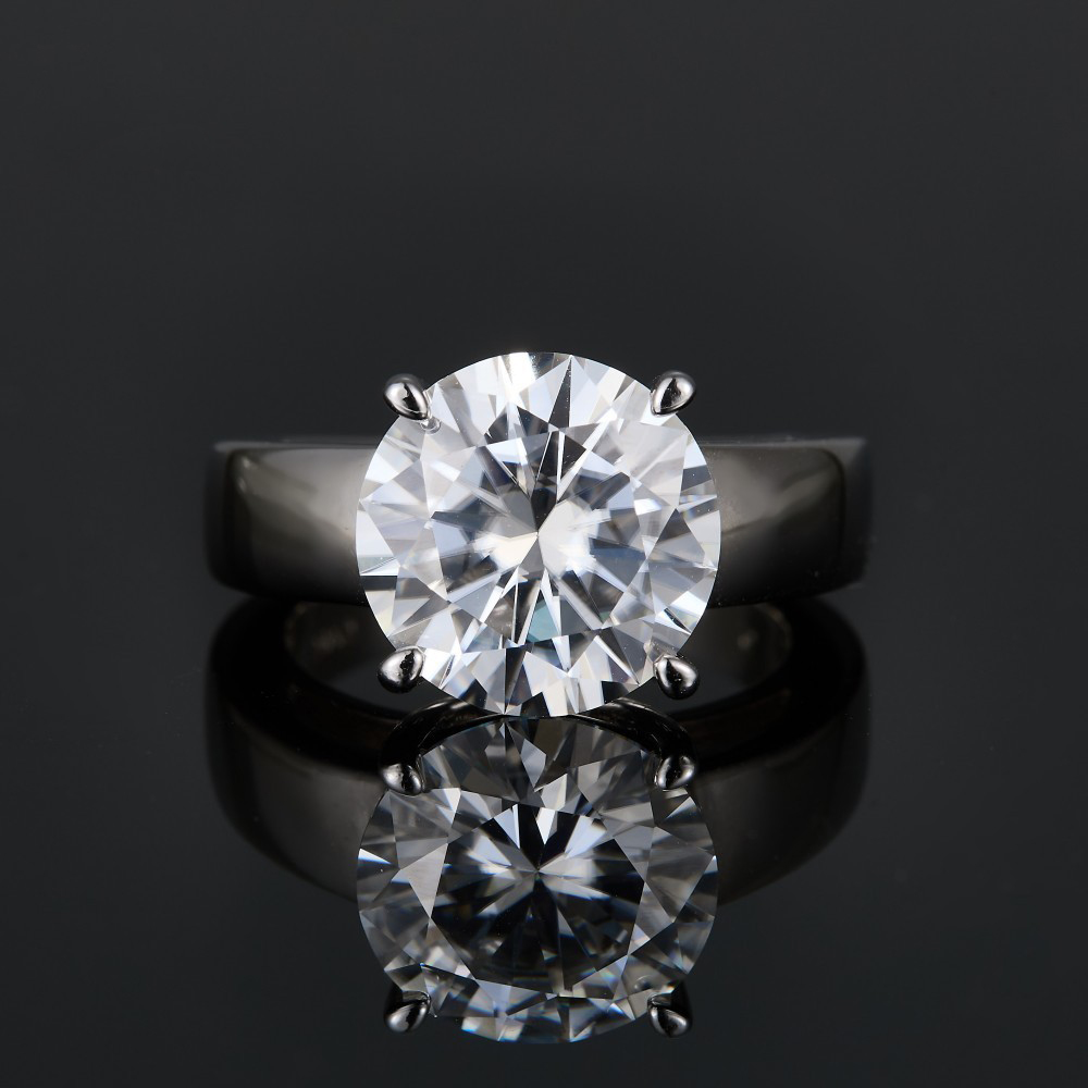 2 Carat D Color Moissanite Dia - Moissanite Ring recension och pris