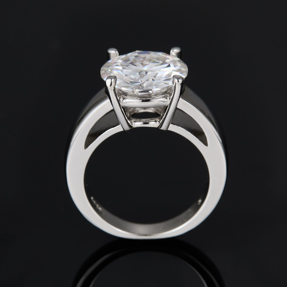 2 Carat D Color Moissanite Dia - Moissanite Ring recension och pris