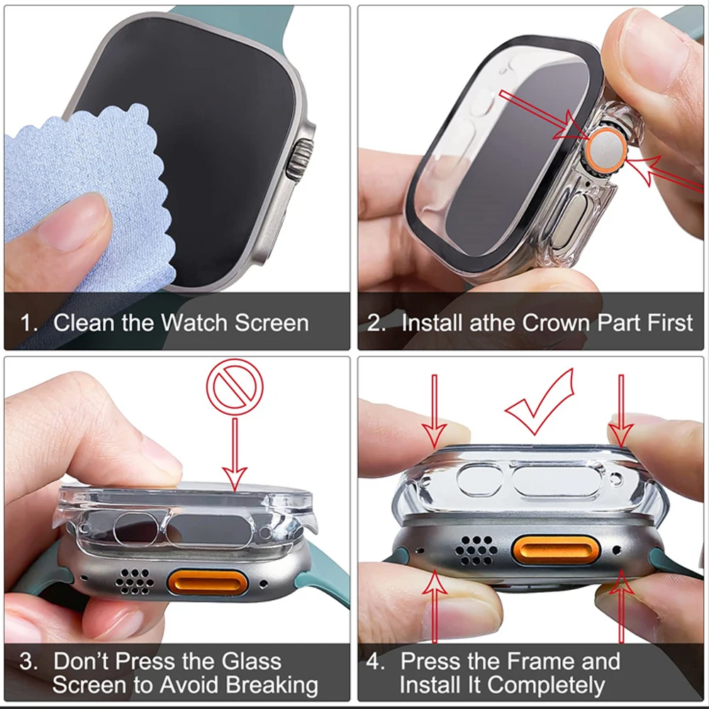 Glass+case For Apple Watch Ult - Jewelry Smart Watches recension och pris